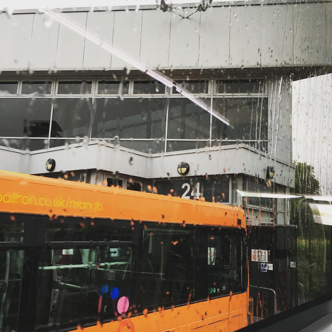 rainy summer buses